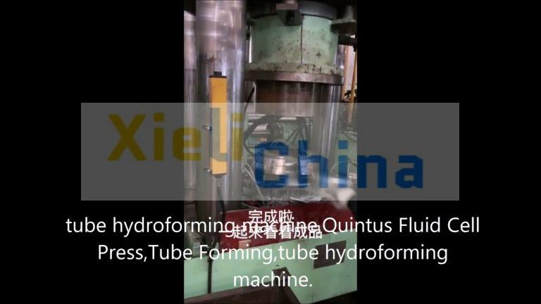 Demo Air conditioning refrigeration three -way tube Fluid Forming Machine,china oem manufacturer.