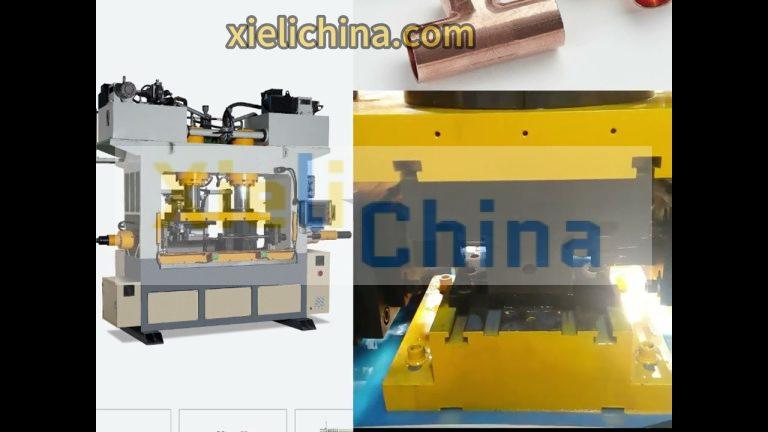 Copper Tripod Tee machinery china manufacturer,Copper Tripod Tee hydro forming machinery.